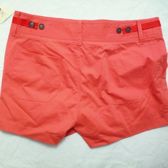 Chaiken & Capone Ellie Shorts Red 4 USA NWT - Picture 3 of 6